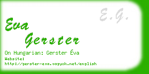 eva gerster business card